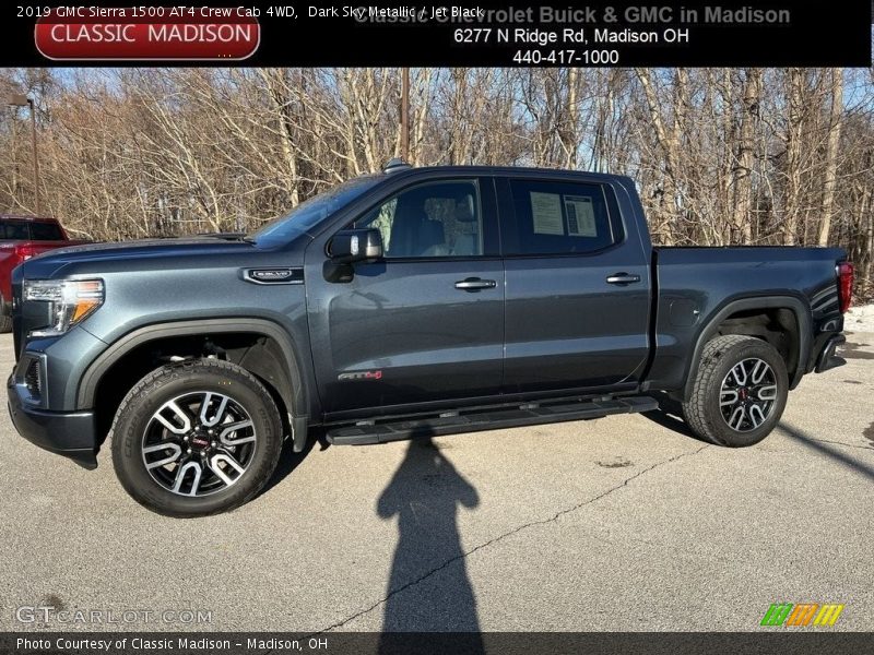 Dark Sky Metallic / Jet Black 2019 GMC Sierra 1500 AT4 Crew Cab 4WD