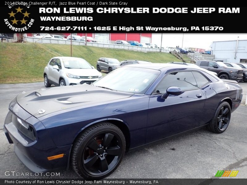 Jazz Blue Pearl Coat / Dark Slate Gray 2014 Dodge Challenger R/T