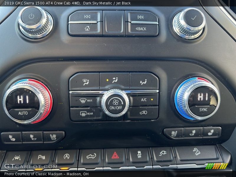 Dark Sky Metallic / Jet Black 2019 GMC Sierra 1500 AT4 Crew Cab 4WD