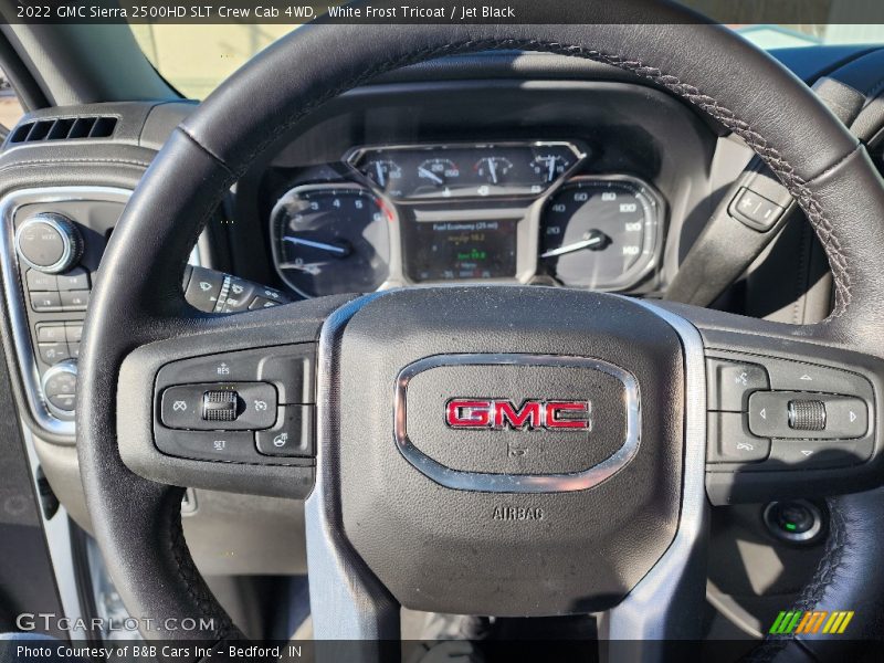 White Frost Tricoat / Jet Black 2022 GMC Sierra 2500HD SLT Crew Cab 4WD