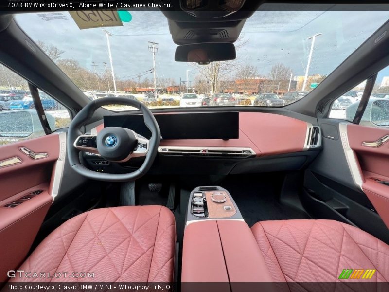  2023 iX xDrive50 Castanea Chestnut Interior