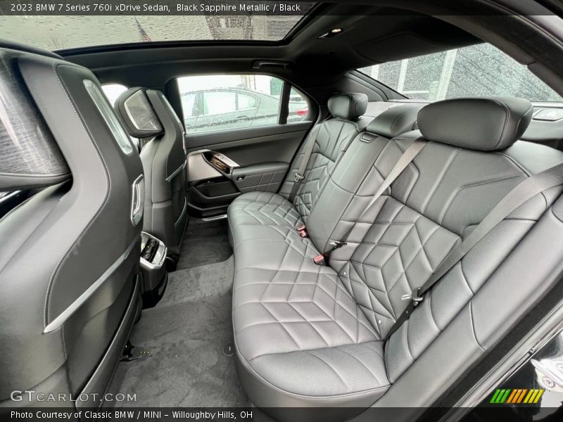 Rear Seat of 2023 7 Series 760i xDrive Sedan