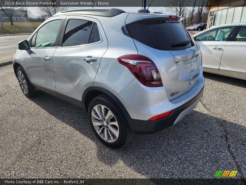 Quicksilver Metallic / Ebony 2019 Buick Encore Preferred