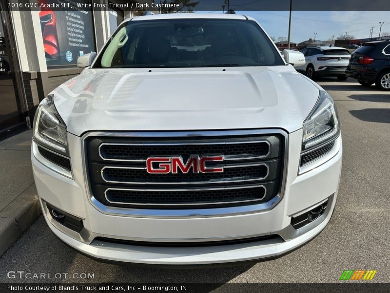 White Frost Tricoat / Dark Cashmere 2016 GMC Acadia SLT