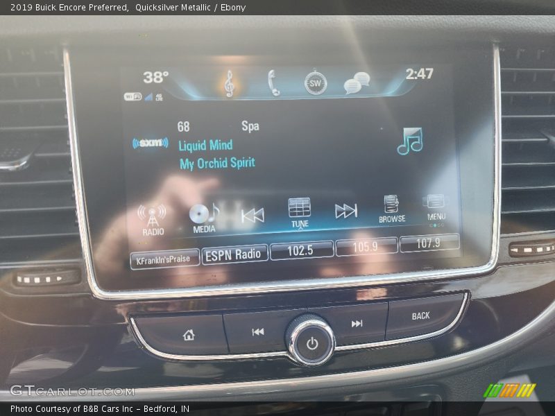 Quicksilver Metallic / Ebony 2019 Buick Encore Preferred
