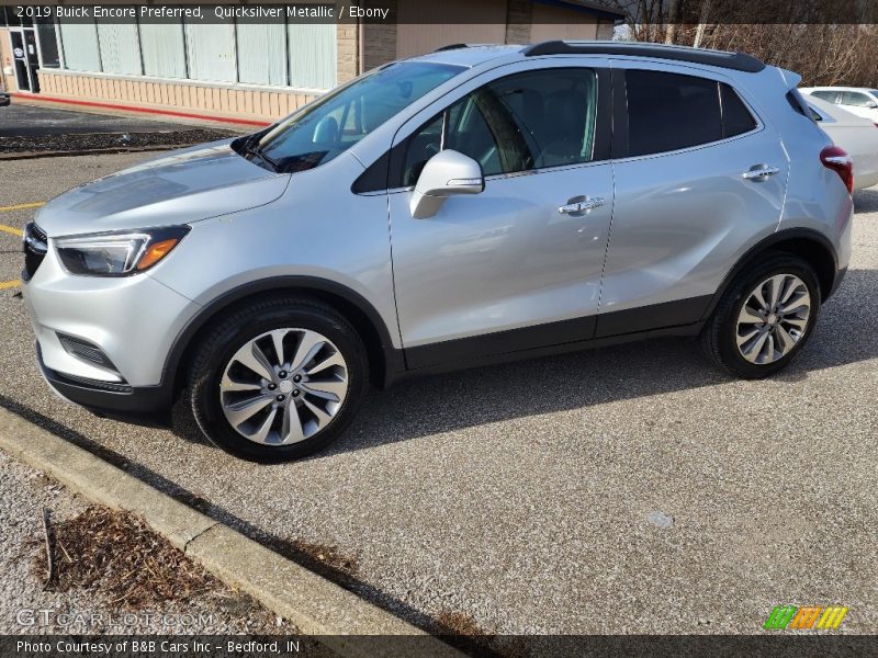 Quicksilver Metallic / Ebony 2019 Buick Encore Preferred