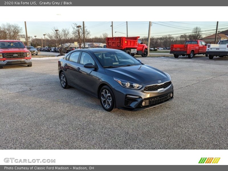 Gravity Grey / Black 2020 Kia Forte LXS