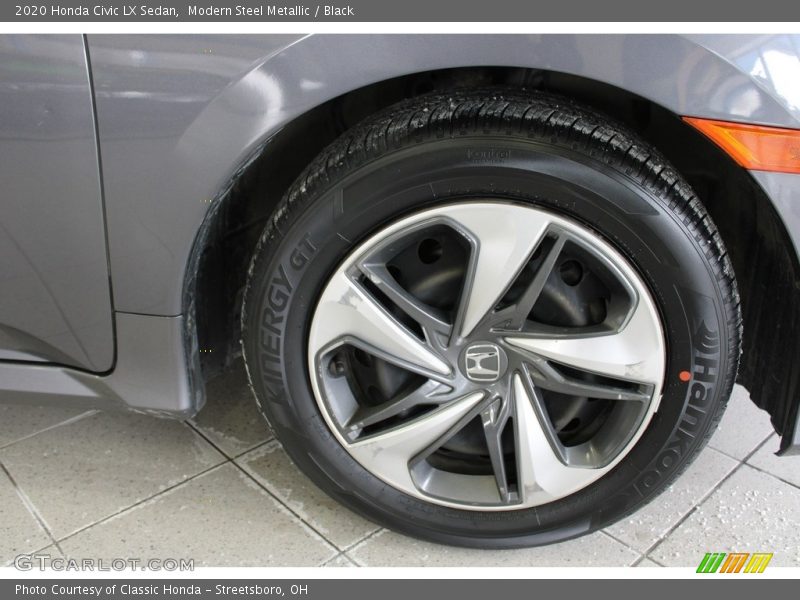 Modern Steel Metallic / Black 2020 Honda Civic LX Sedan