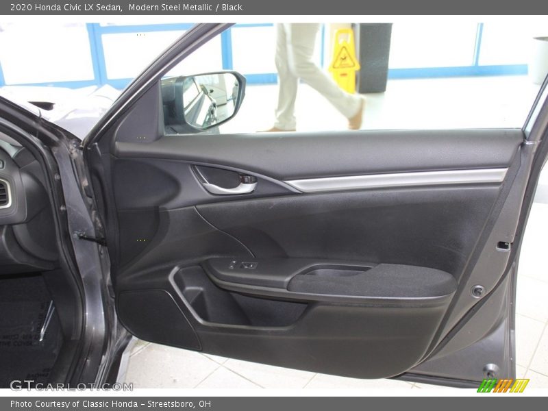 Modern Steel Metallic / Black 2020 Honda Civic LX Sedan