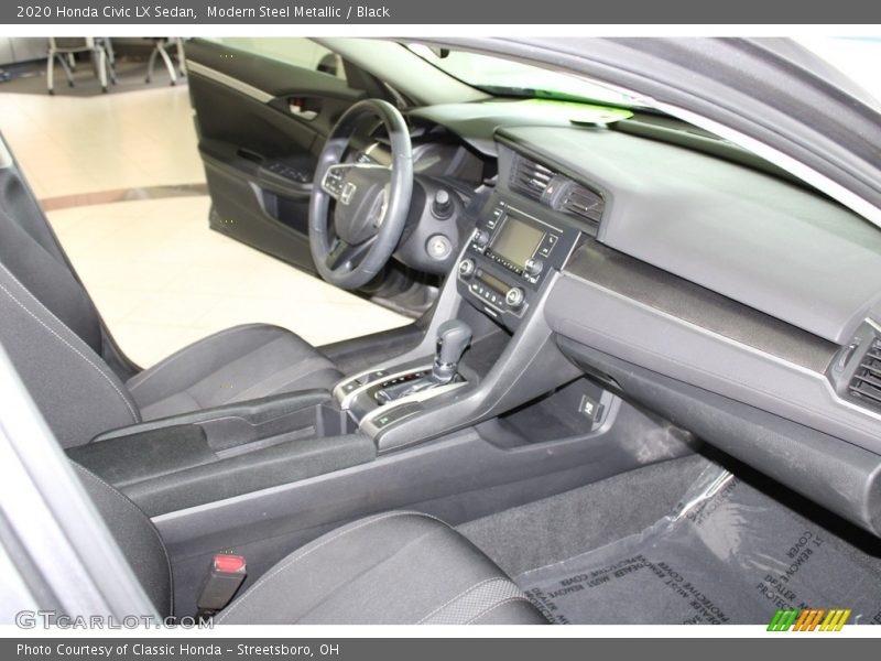 Modern Steel Metallic / Black 2020 Honda Civic LX Sedan
