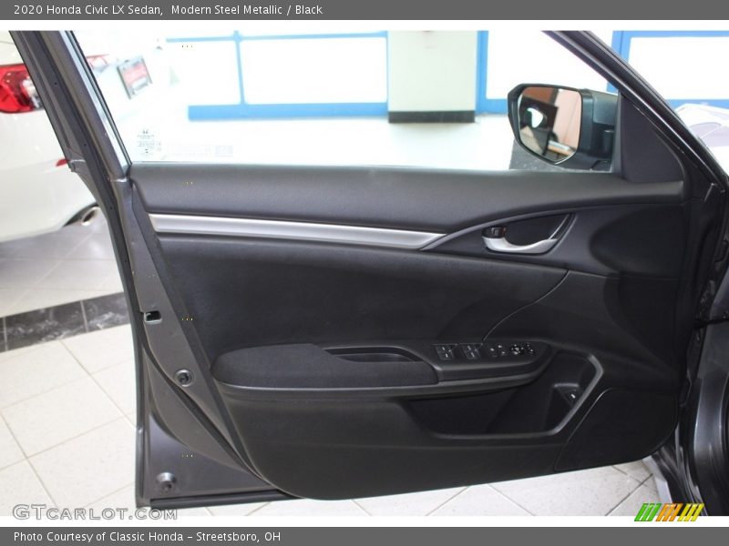 Modern Steel Metallic / Black 2020 Honda Civic LX Sedan