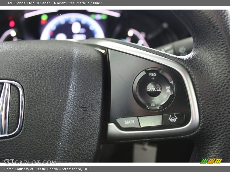 Modern Steel Metallic / Black 2020 Honda Civic LX Sedan