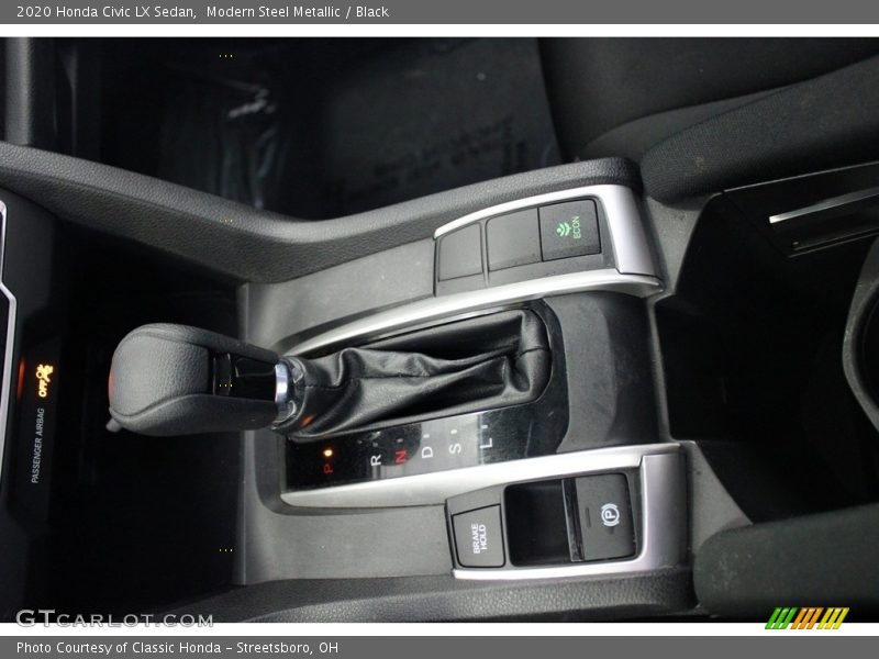 Modern Steel Metallic / Black 2020 Honda Civic LX Sedan