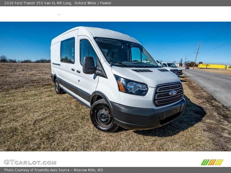 Oxford White / Pewter 2016 Ford Transit 350 Van XL MR Long