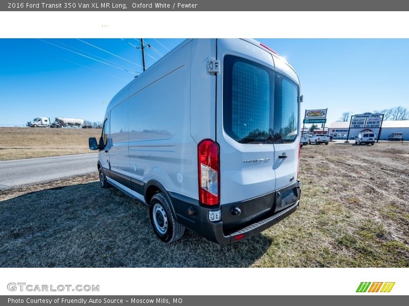 Oxford White / Pewter 2016 Ford Transit 350 Van XL MR Long