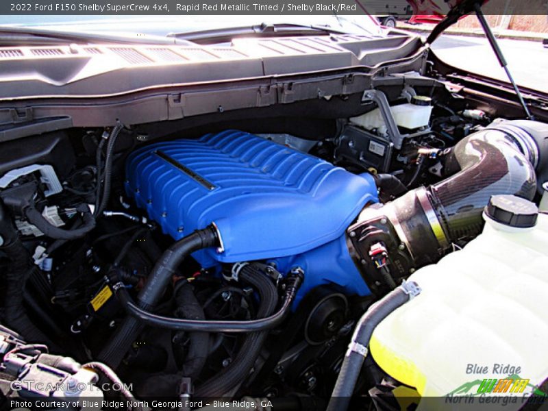  2022 F150 Shelby SuperCrew 4x4 Engine - 5.0 Liter Supercharged DOHC 32-Valve Ti-VCT V8
