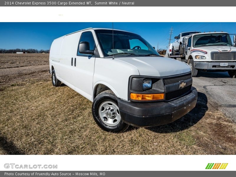 Summit White / Neutral 2014 Chevrolet Express 3500 Cargo Extended WT