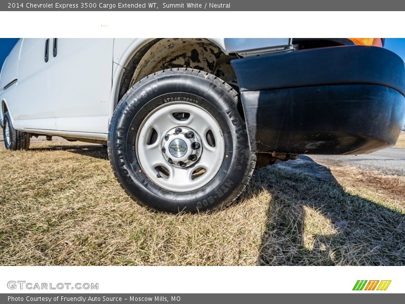 Summit White / Neutral 2014 Chevrolet Express 3500 Cargo Extended WT