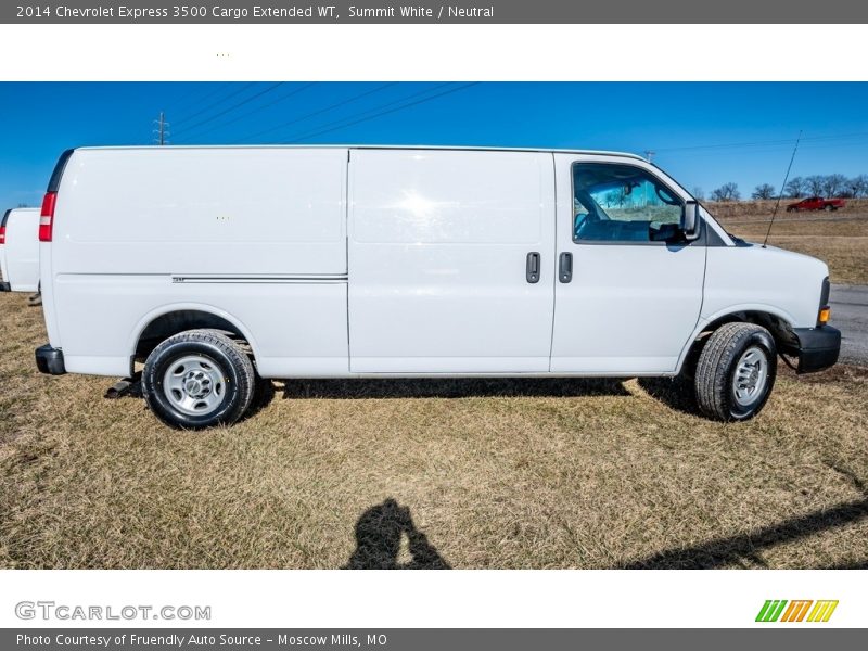 Summit White / Neutral 2014 Chevrolet Express 3500 Cargo Extended WT