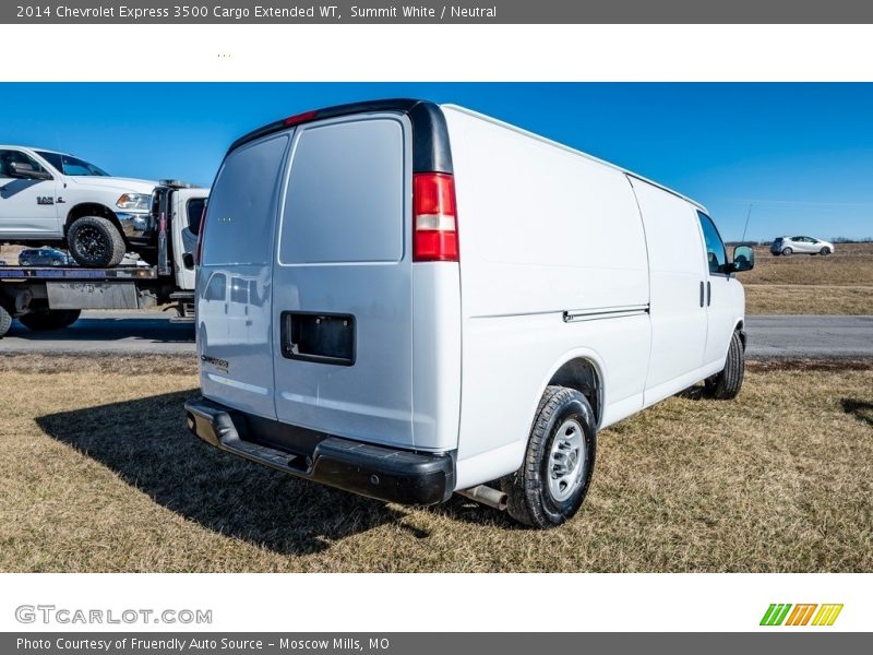 Summit White / Neutral 2014 Chevrolet Express 3500 Cargo Extended WT
