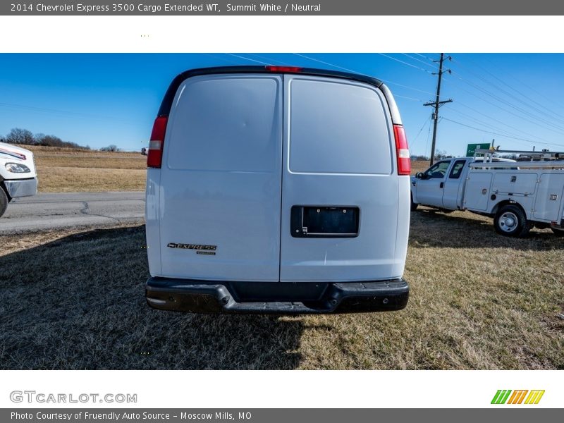 Summit White / Neutral 2014 Chevrolet Express 3500 Cargo Extended WT