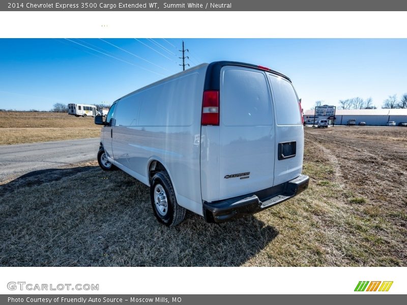Summit White / Neutral 2014 Chevrolet Express 3500 Cargo Extended WT
