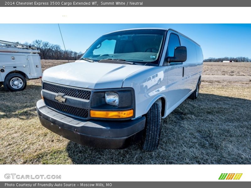 Summit White / Neutral 2014 Chevrolet Express 3500 Cargo Extended WT