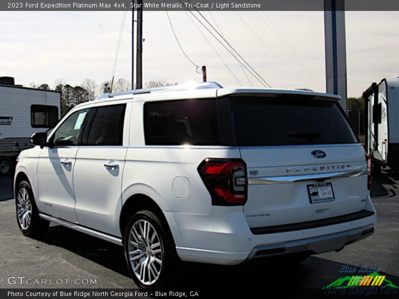 Star White Metallic Tri-Coat / Light Sandstone 2023 Ford Expedition Platinum Max 4x4