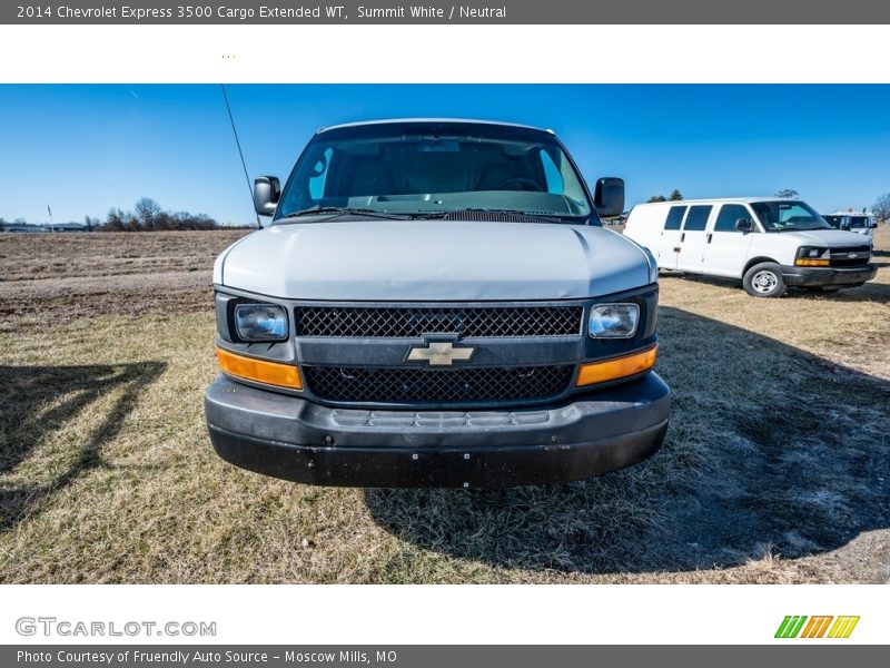 Summit White / Neutral 2014 Chevrolet Express 3500 Cargo Extended WT