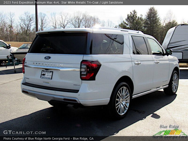 Star White Metallic Tri-Coat / Light Sandstone 2023 Ford Expedition Platinum Max 4x4