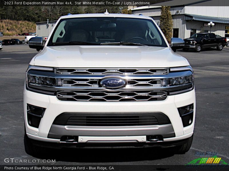 Star White Metallic Tri-Coat / Light Sandstone 2023 Ford Expedition Platinum Max 4x4