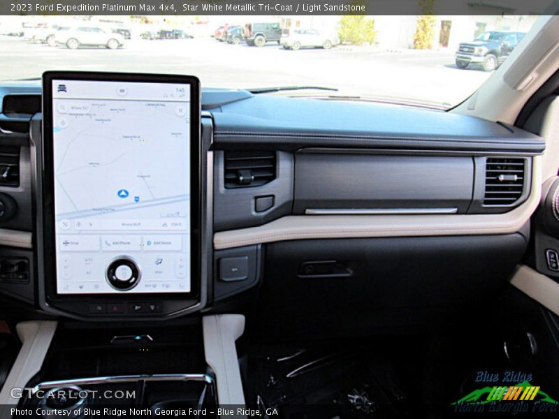Star White Metallic Tri-Coat / Light Sandstone 2023 Ford Expedition Platinum Max 4x4