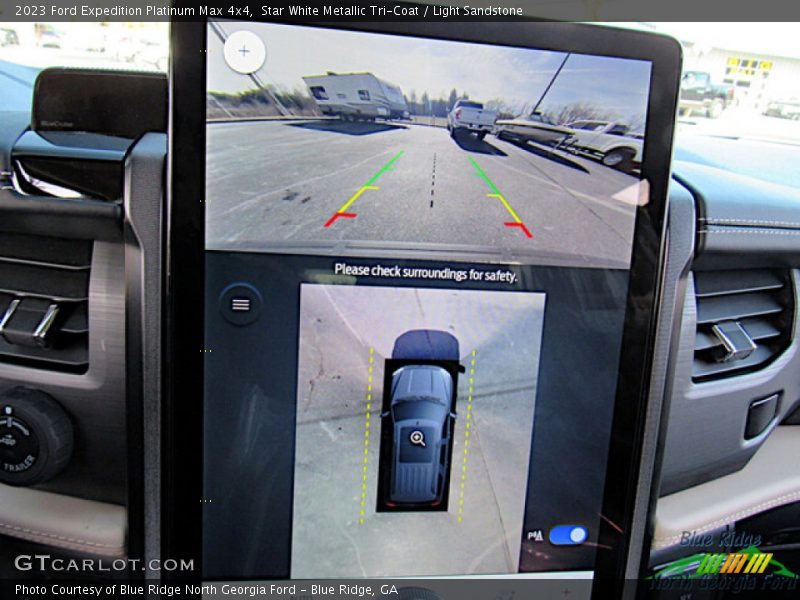Star White Metallic Tri-Coat / Light Sandstone 2023 Ford Expedition Platinum Max 4x4
