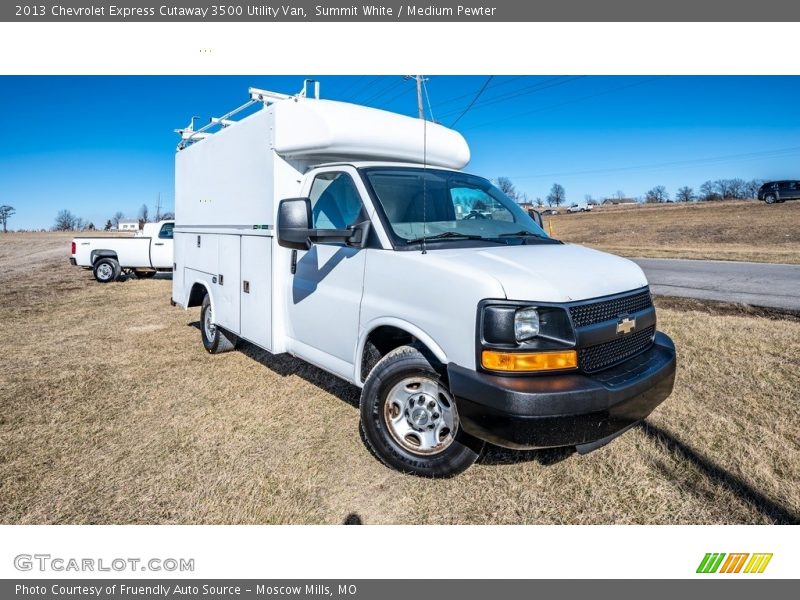 Summit White / Medium Pewter 2013 Chevrolet Express Cutaway 3500 Utility Van