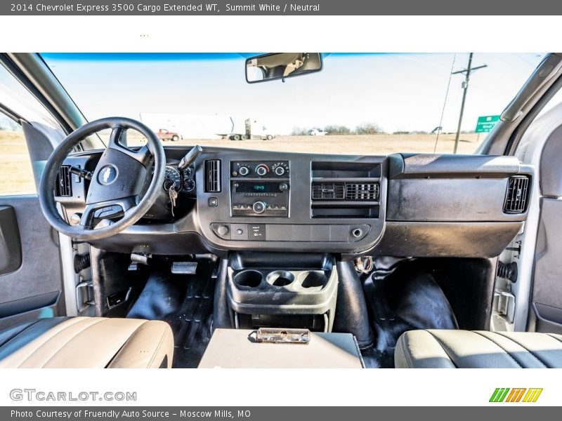 Summit White / Neutral 2014 Chevrolet Express 3500 Cargo Extended WT