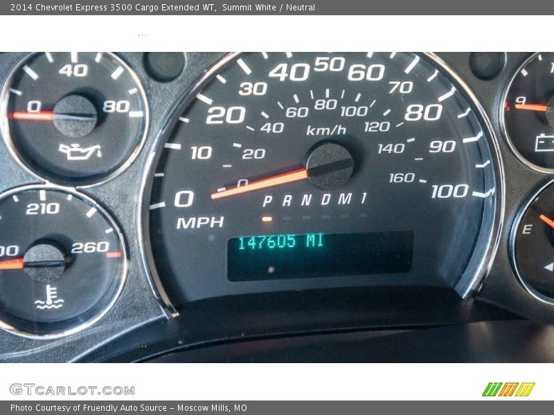 Summit White / Neutral 2014 Chevrolet Express 3500 Cargo Extended WT