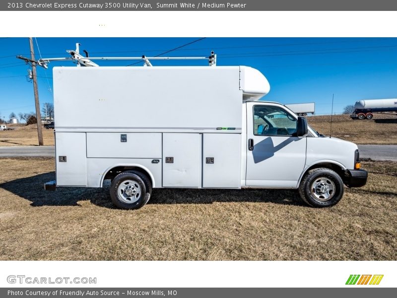 Summit White / Medium Pewter 2013 Chevrolet Express Cutaway 3500 Utility Van