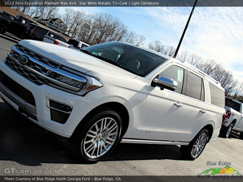 Star White Metallic Tri-Coat / Light Sandstone 2023 Ford Expedition Platinum Max 4x4