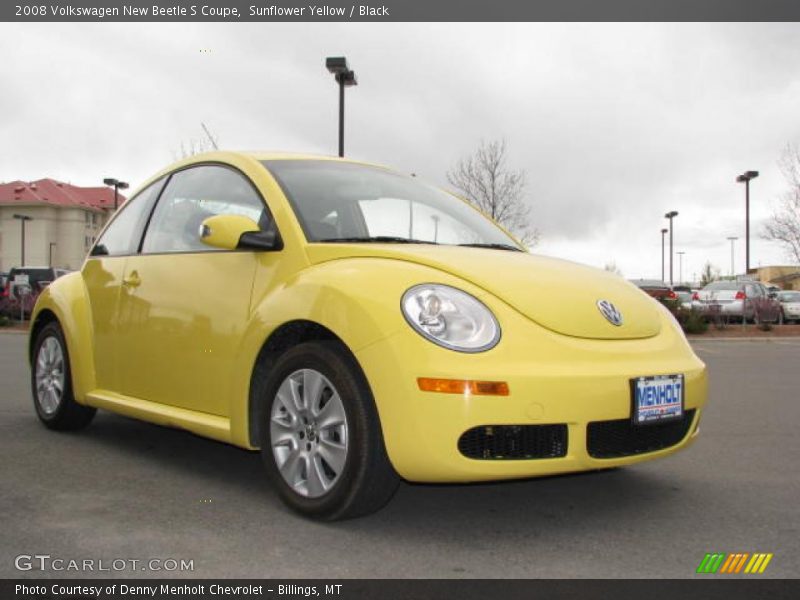 Sunflower Yellow / Black 2008 Volkswagen New Beetle S Coupe