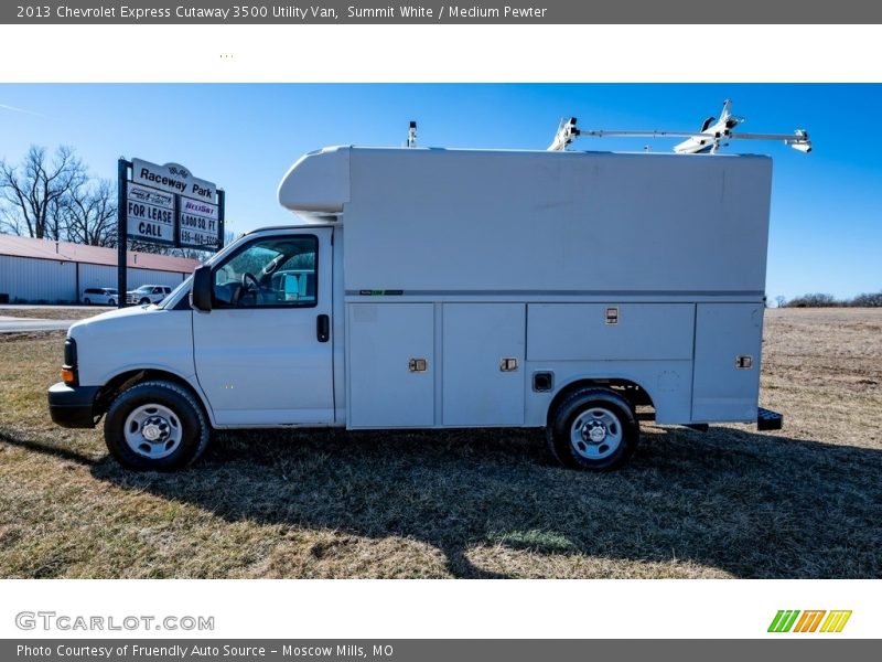 Summit White / Medium Pewter 2013 Chevrolet Express Cutaway 3500 Utility Van