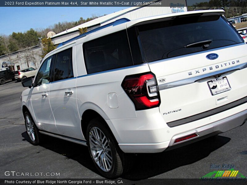 Star White Metallic Tri-Coat / Light Sandstone 2023 Ford Expedition Platinum Max 4x4
