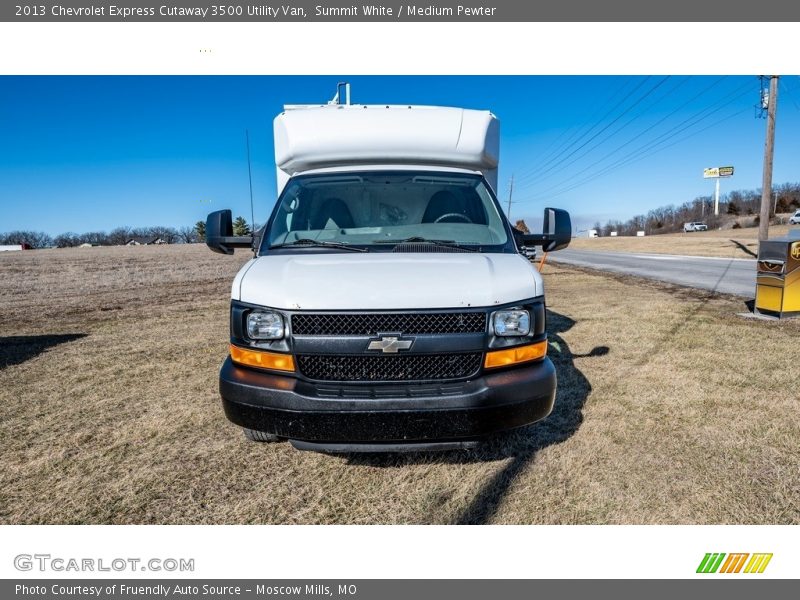 Summit White / Medium Pewter 2013 Chevrolet Express Cutaway 3500 Utility Van