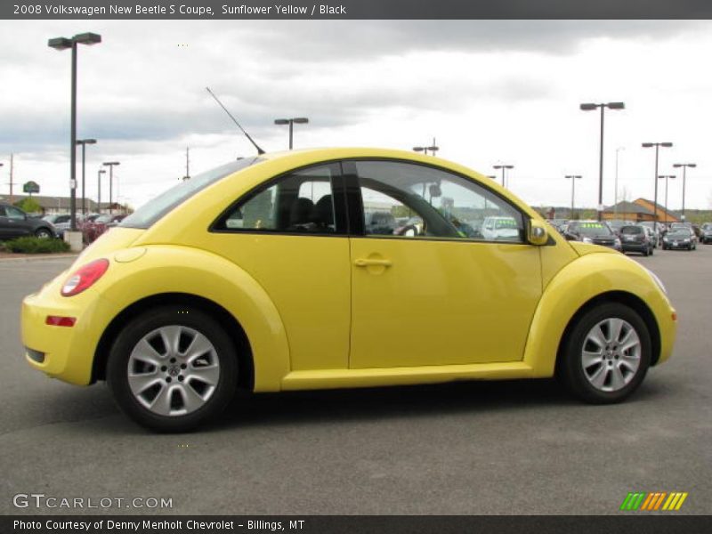 Sunflower Yellow / Black 2008 Volkswagen New Beetle S Coupe