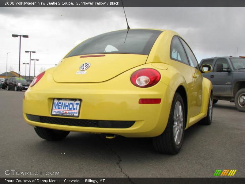 Sunflower Yellow / Black 2008 Volkswagen New Beetle S Coupe