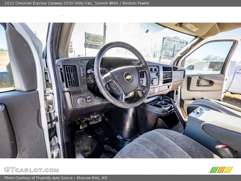 Summit White / Medium Pewter 2013 Chevrolet Express Cutaway 3500 Utility Van