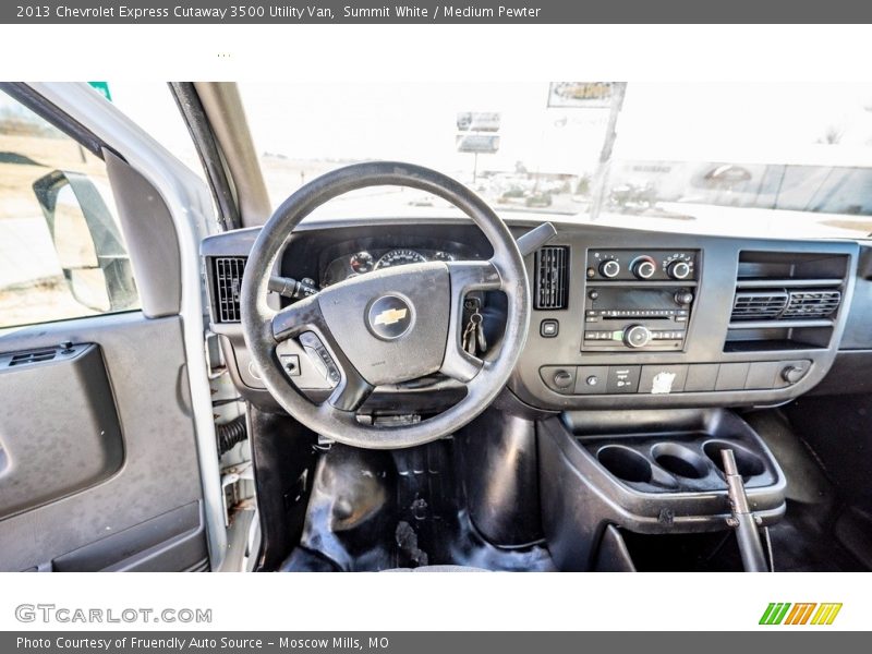 Summit White / Medium Pewter 2013 Chevrolet Express Cutaway 3500 Utility Van