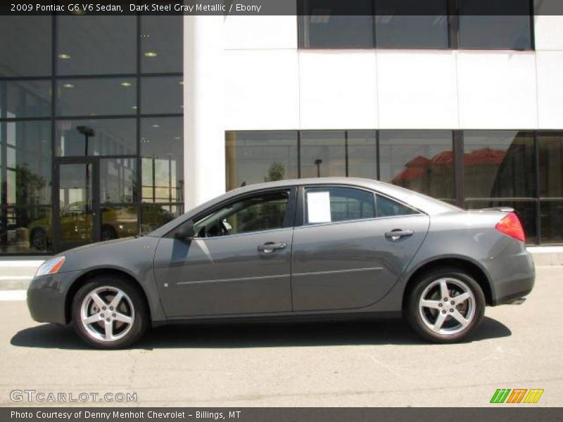 Dark Steel Gray Metallic / Ebony 2009 Pontiac G6 V6 Sedan