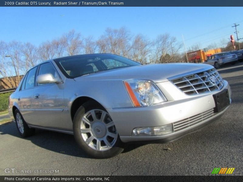 Radiant Silver / Titanium/Dark Titanium 2009 Cadillac DTS Luxury