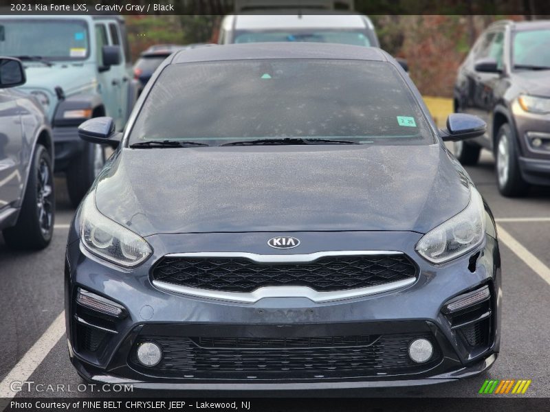 Gravity Gray / Black 2021 Kia Forte LXS