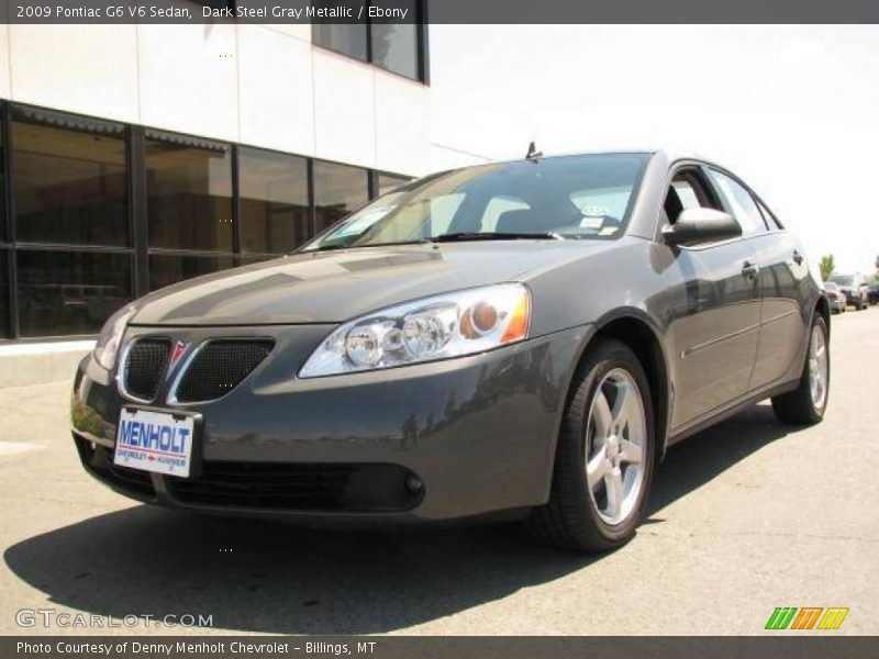 Dark Steel Gray Metallic / Ebony 2009 Pontiac G6 V6 Sedan